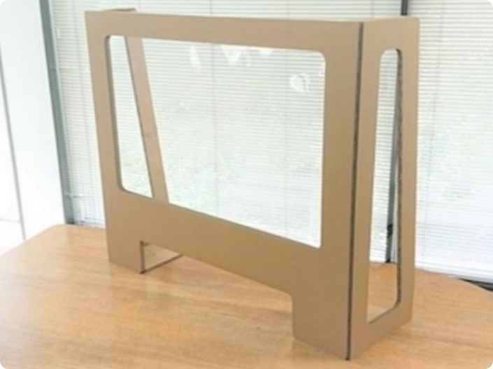 段ボール製受付用パーテーション｜株式会社サンエコー