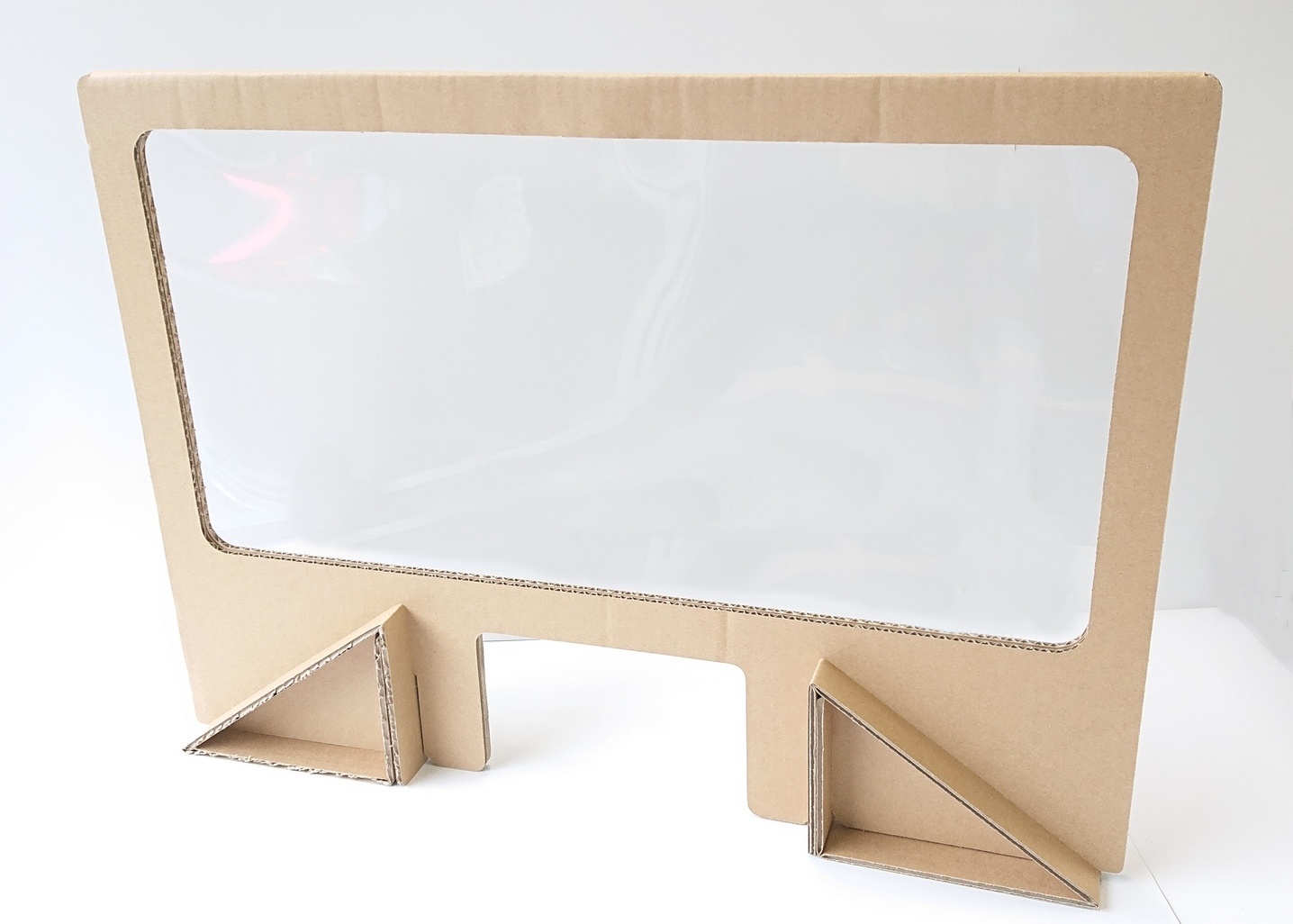 ダンボール製飛沫防止用パーテーション