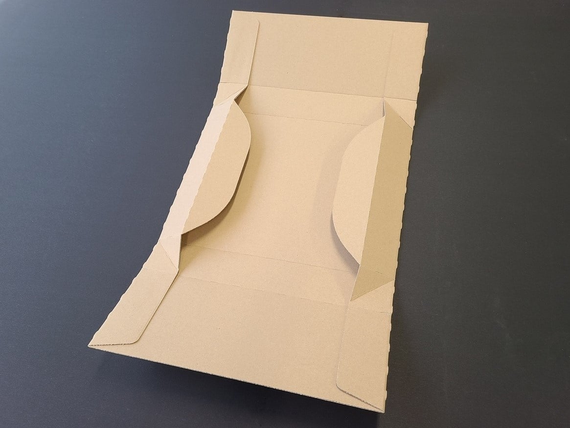 立ち上げるだけで完成する小物の出荷や発送に使える段ボール箱