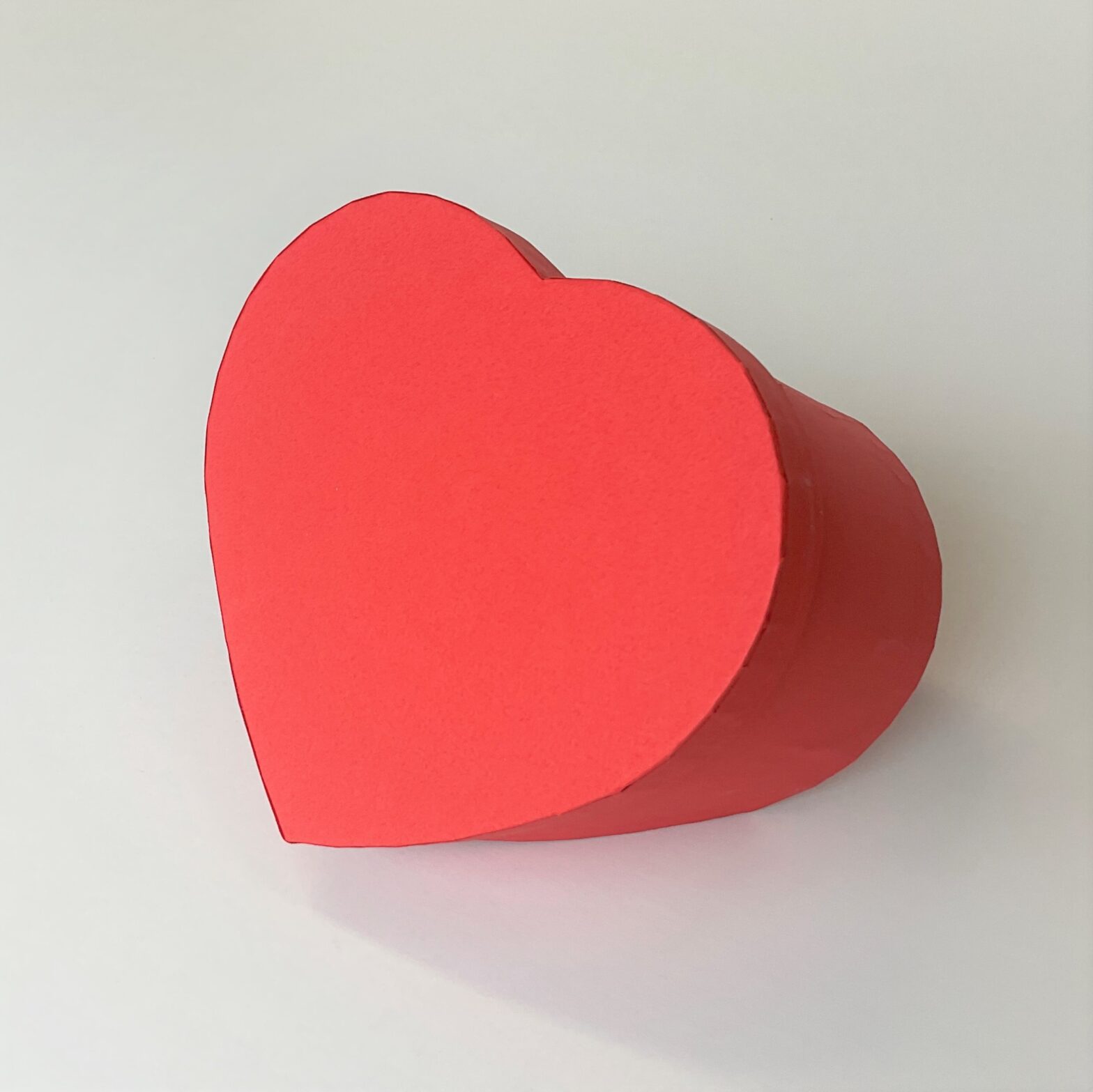 ディスプレイできるハート貼り箱　ギフトボックス