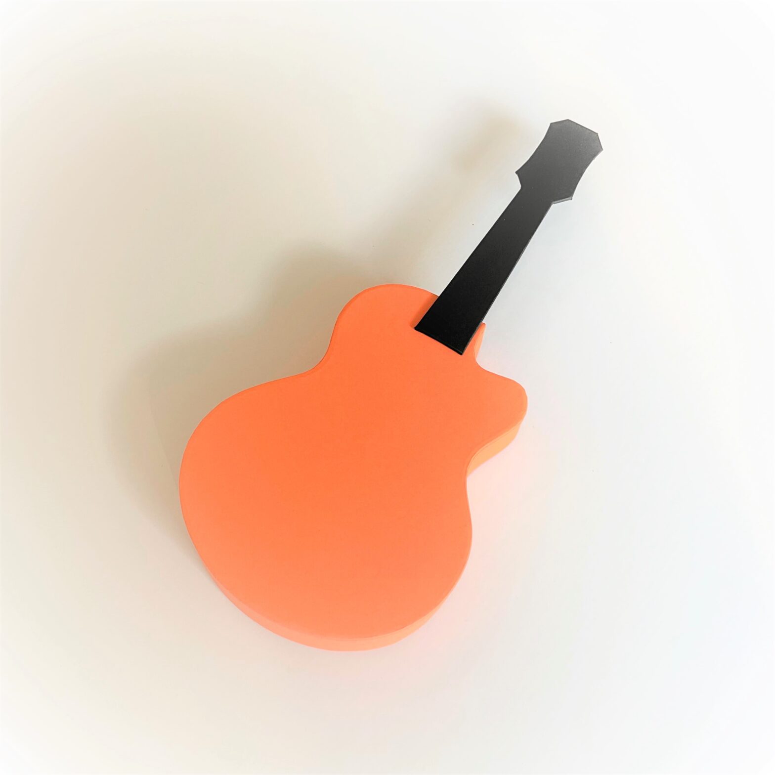 オレンジのギターの貼り箱　ギフトボックス